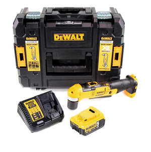 DeWalt DCD 740 P1 18 V Li-Ion Perceuse d'angle sans fil + Malette de transport TSTAK II + 1 x Batterie 5,0 Ah + Chargeur