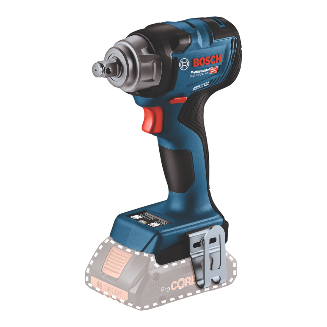 Bosch GDS 18 V HC Visseuse à chocs sans fil 330 Nm ( 06019L5003 ) + L-Boxx + 2x batterie 5,0 Ah + chargeur