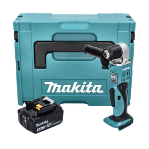Makita DDA 351 T1J Perceuse d'angle sans fil 18 V 13,5 Nm + 1x Batterie 5,0 Ah + Coffret Makpac - sans chargeur