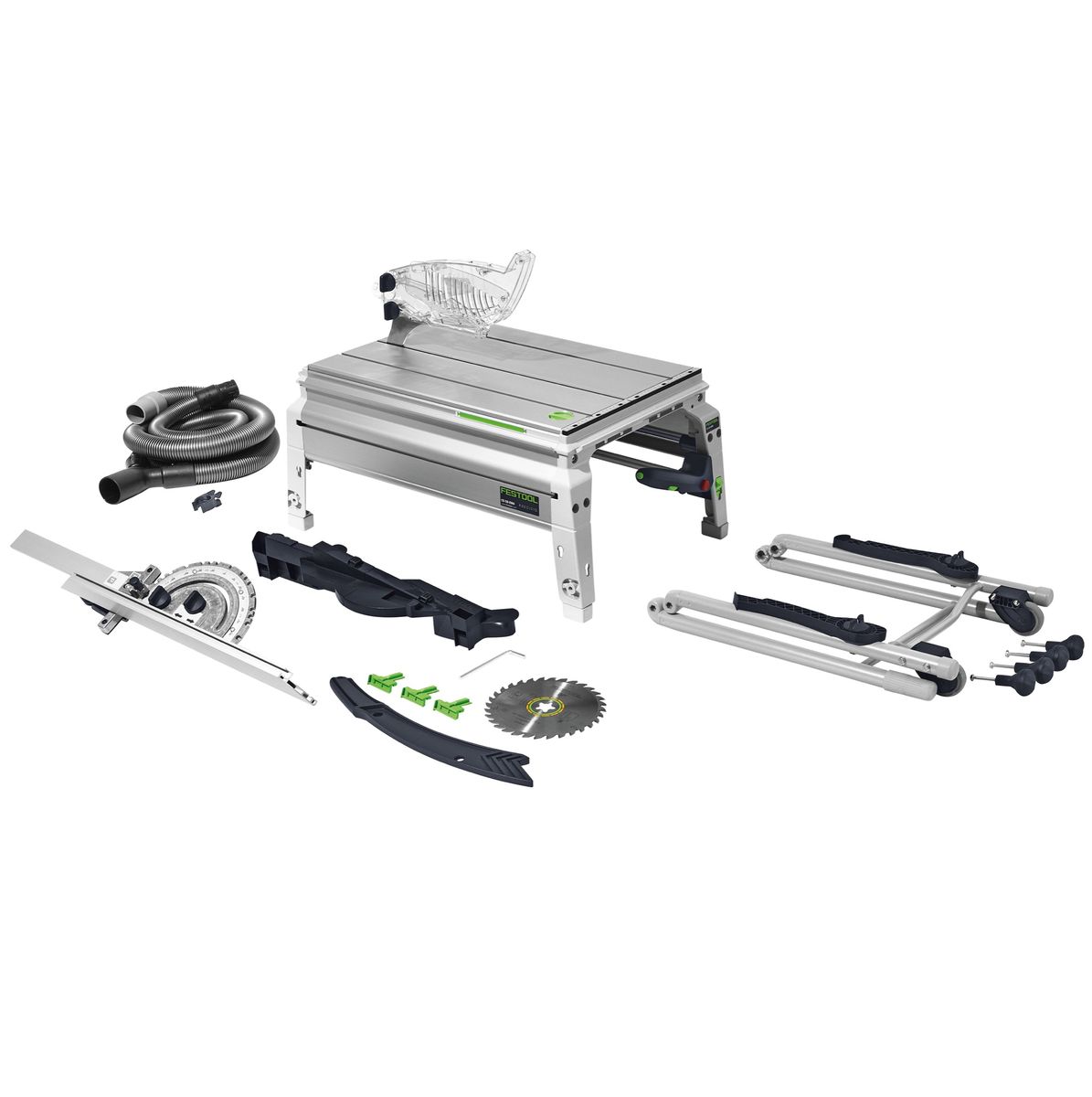 Festool CS 50 EBG PRECISIO Scie à table 1200W 190 mm ( 574765 ) + lame de scie W + accessoires