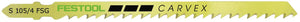 Festool S 105/4 FSG/20 WOOD Universal Lame de scie sauteuse 20 Stk. ( 204332 ) dents de sertissage rectifiées, acier HCS
