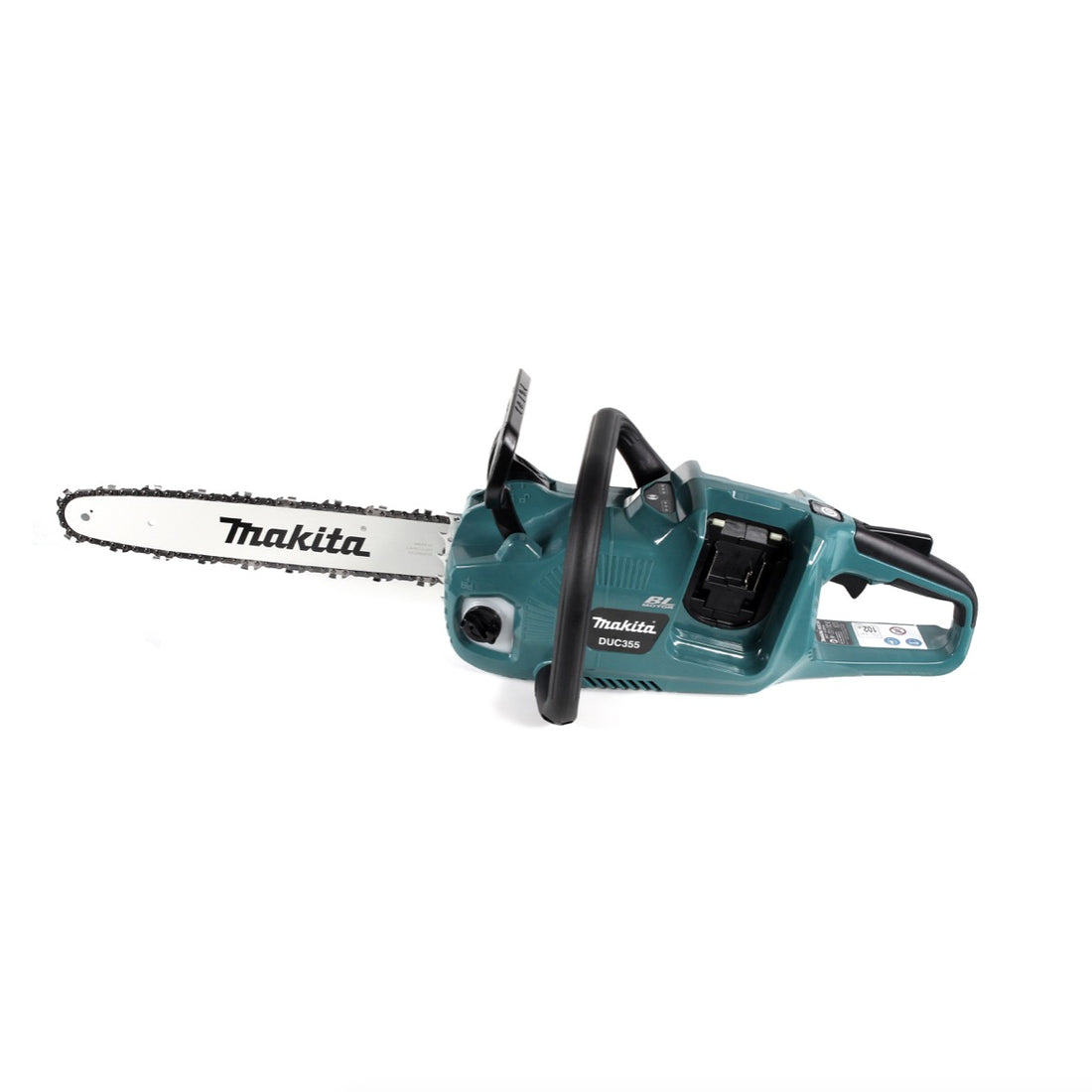 Makita DUC 355 Z Tronçonneuse à chaîne sans fil 36V ( 2x18V ) Brushless 35 cm Solo - sans batterie, sans chargeur