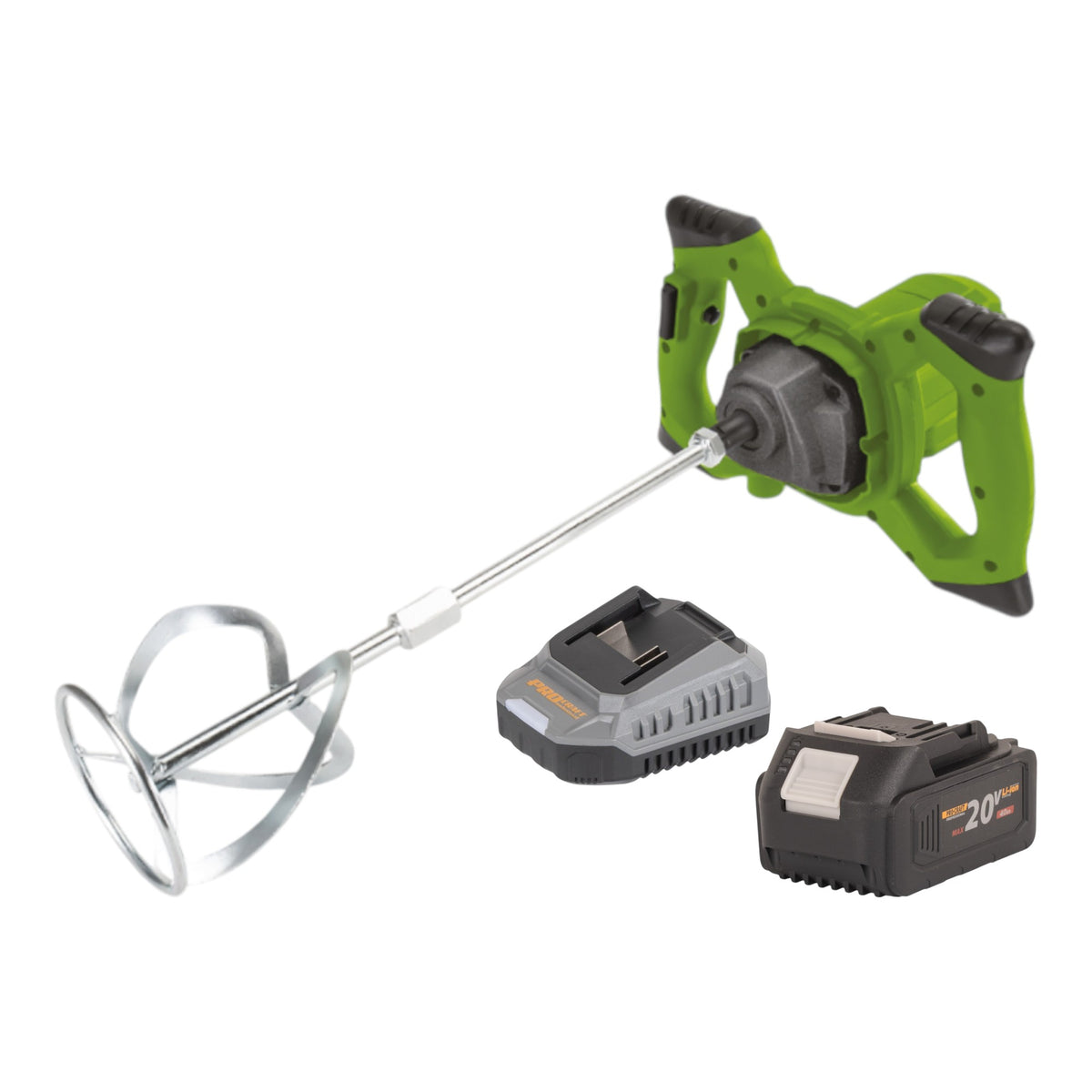 Procraft PMM20 Agitateur sans fil 20 V Brushless + 1x batterie 4,0 Ah + chargeur