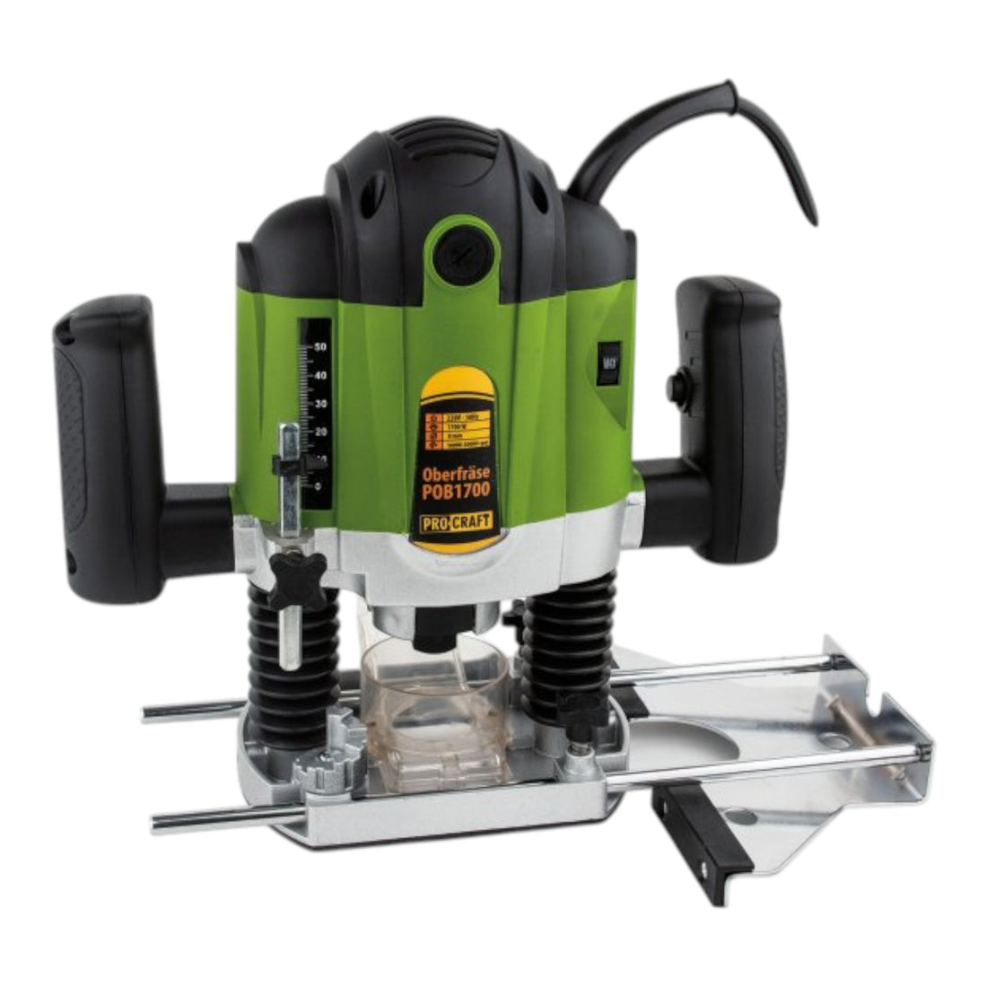 Procraft POB1700 Défonceuse 1200 Watts 6 - 8 mm + accessoires