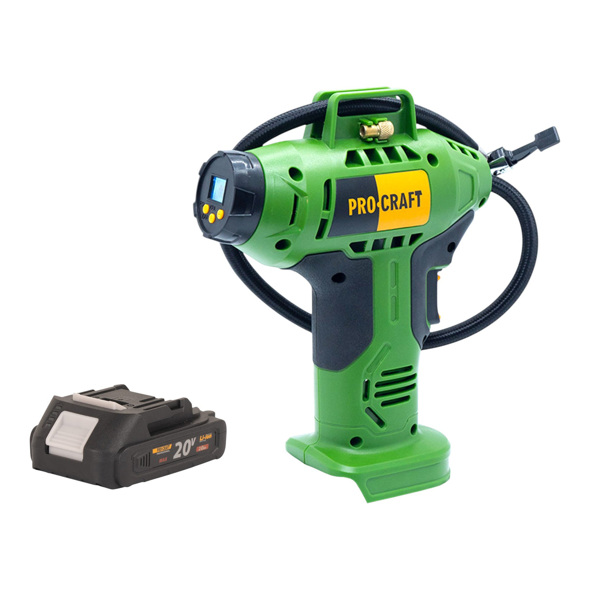 Procraft LK20 Compresseur sur batterie 20 V 11 bar + 1x batterie 2,0 Ah - sans chargeur