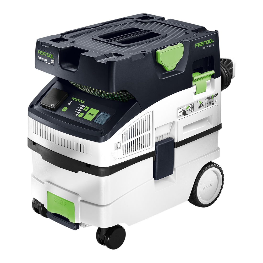 Festool CTM MIDI I CLEANTEC aspirateur mobile 1200 watts 15 l classe de poussière M ( 578301 )