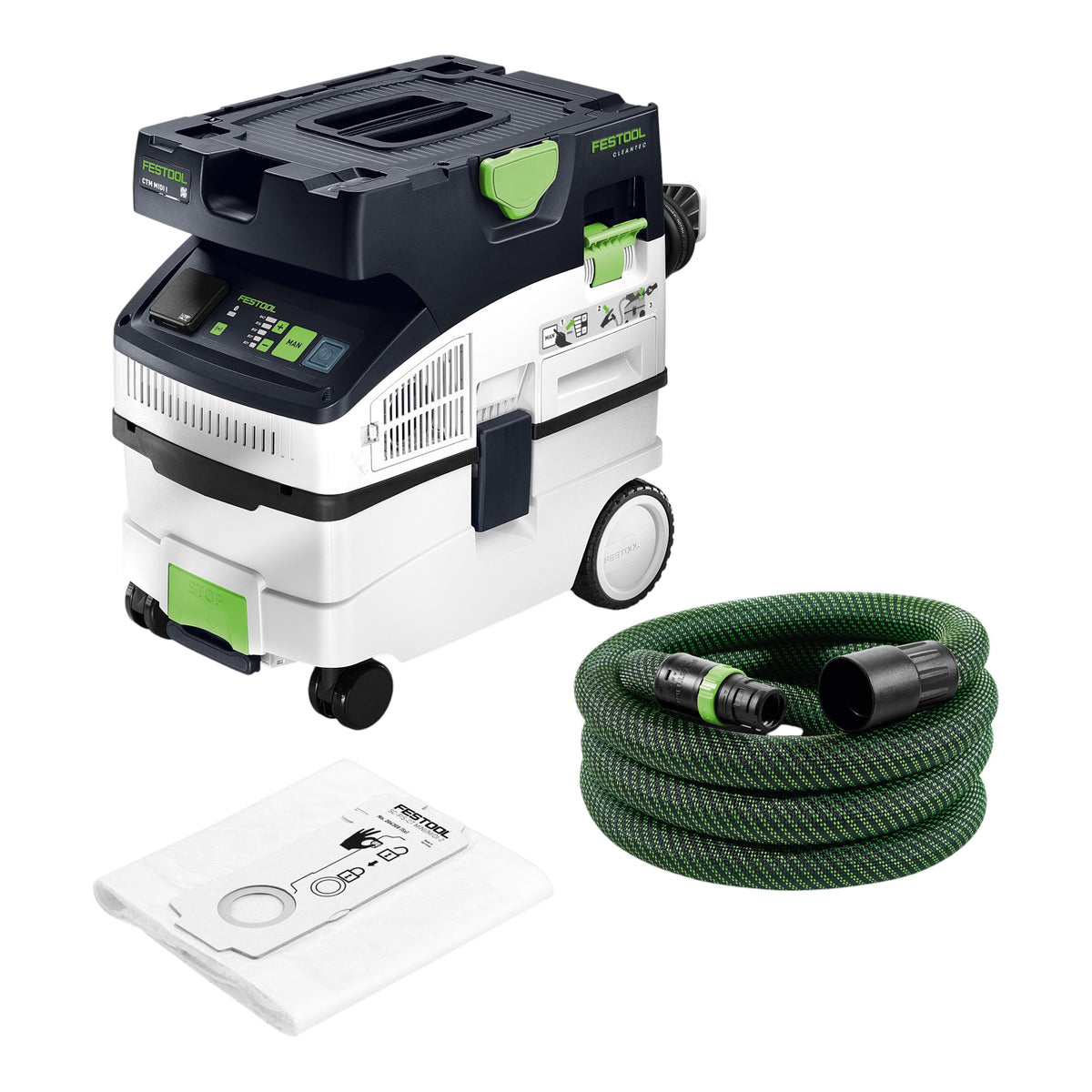 Festool CTM MIDI I CLEANTEC aspirateur mobile 1200 watts 15 l classe de poussière M ( 578301 )