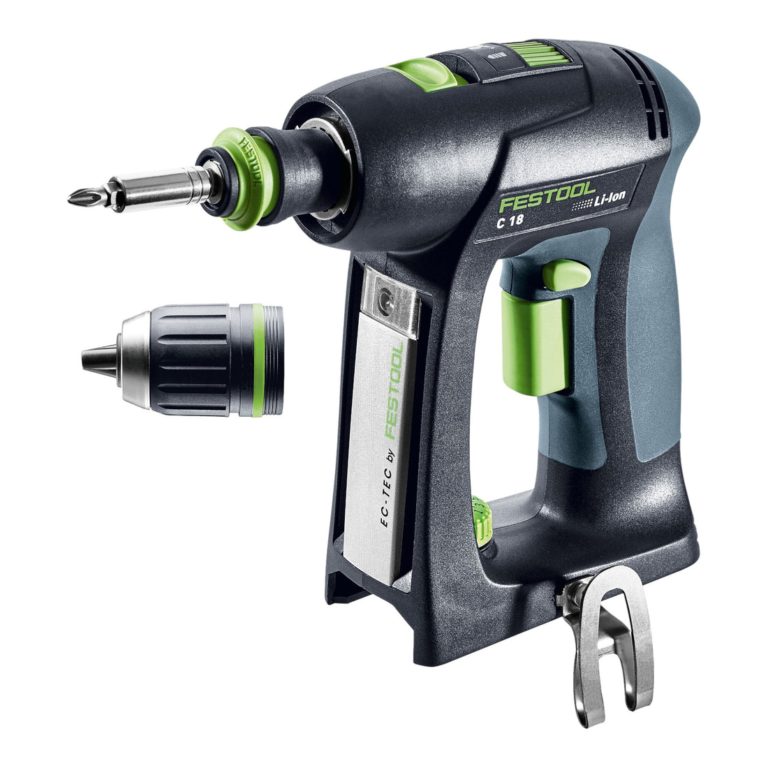 Festool C 18-Basic Perceuse-visseuse sans fil 18 V 45 Nm Brushless + 2x batterie 5,0 Ah + chargeur + Systainer