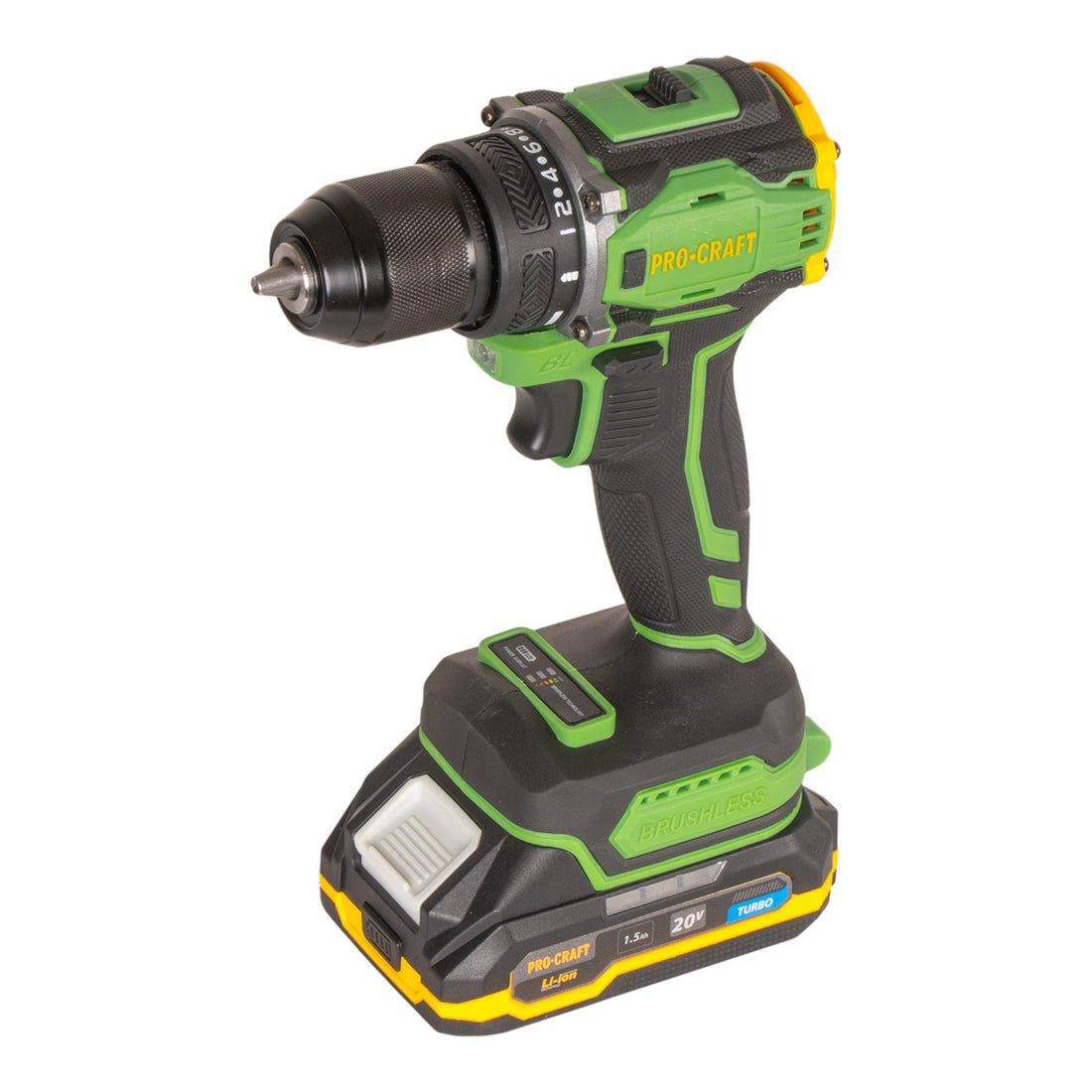 Procraft PA18Pro visseuse sans fil 20 V 30 Nm Brushless + 1x batterie 1,5 Ah + chargeur + coffret