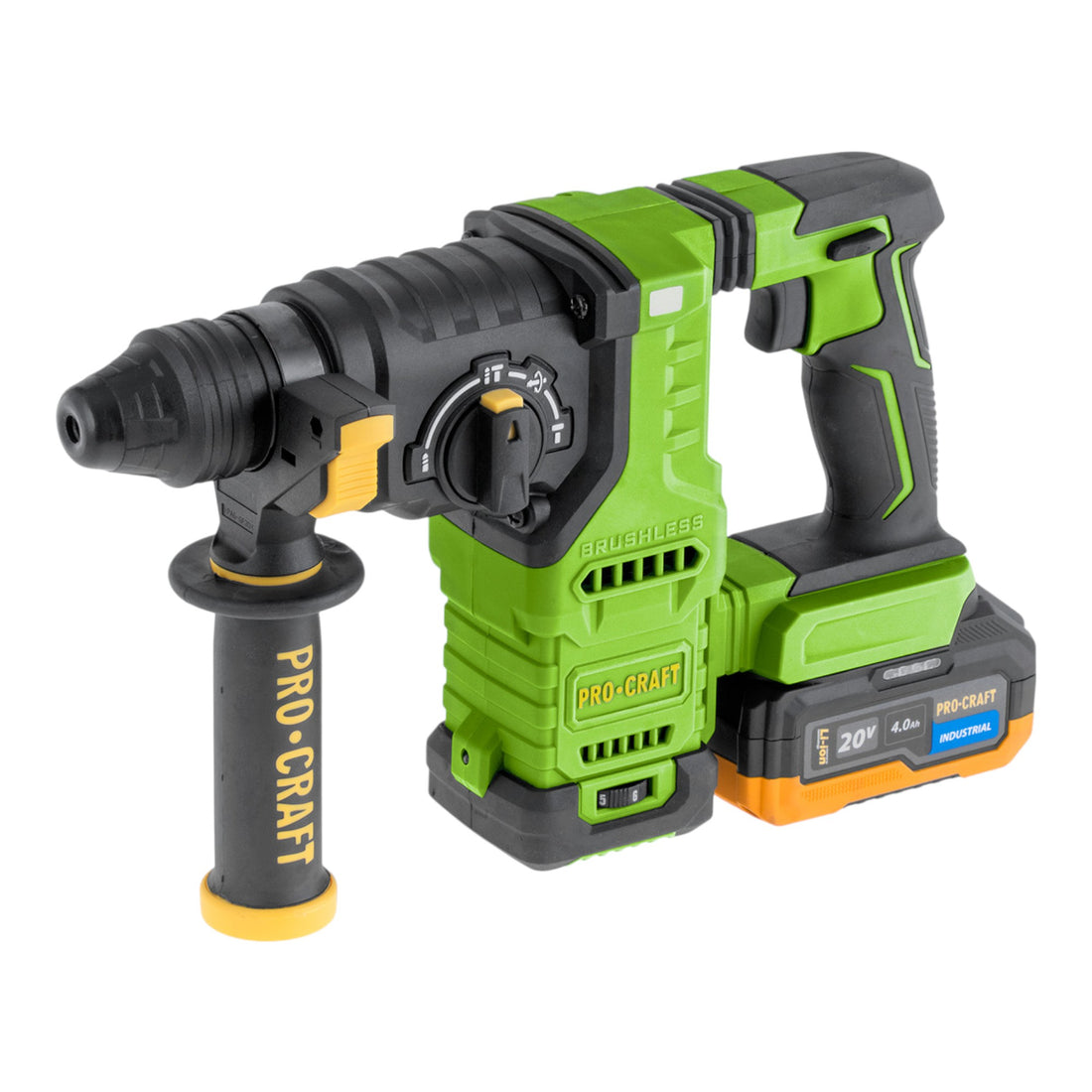Marteau perforateur sans fil Procraft PHA30-1B 20 V 2,8 J SDS plus Brushless + 1 batterie 4,0 Ah + chargeur