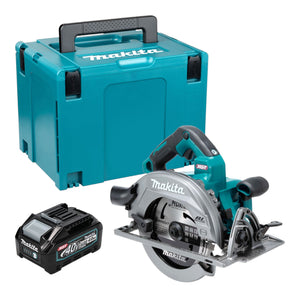 Scie circulaire sans fil Makita HS 003 GM101 40 V max. 190 mm sans balais + 1 batterie 4,0 Ah + Makpac - sans chargeur