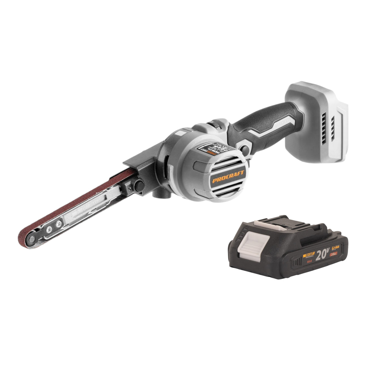 ProCraft Industrial PFA20A-BB : lime à bande sans fil 20 V 13 x 457 mm Brushless + 1 batterie 2,0 Ah - sans chargeur