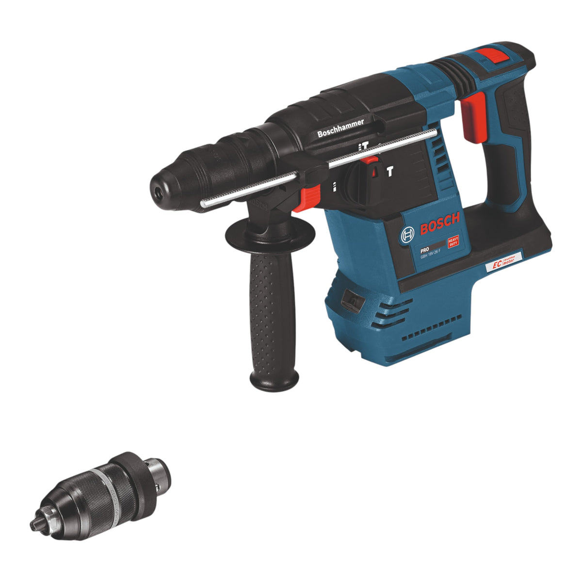 Bosch GBH 18V-26 F Marteau perforateur sans fil 18V 2,6J SDS-Plus Solo + mandrin à serrage rapide - sans batterie, sans chargeur ( 0611910000 )