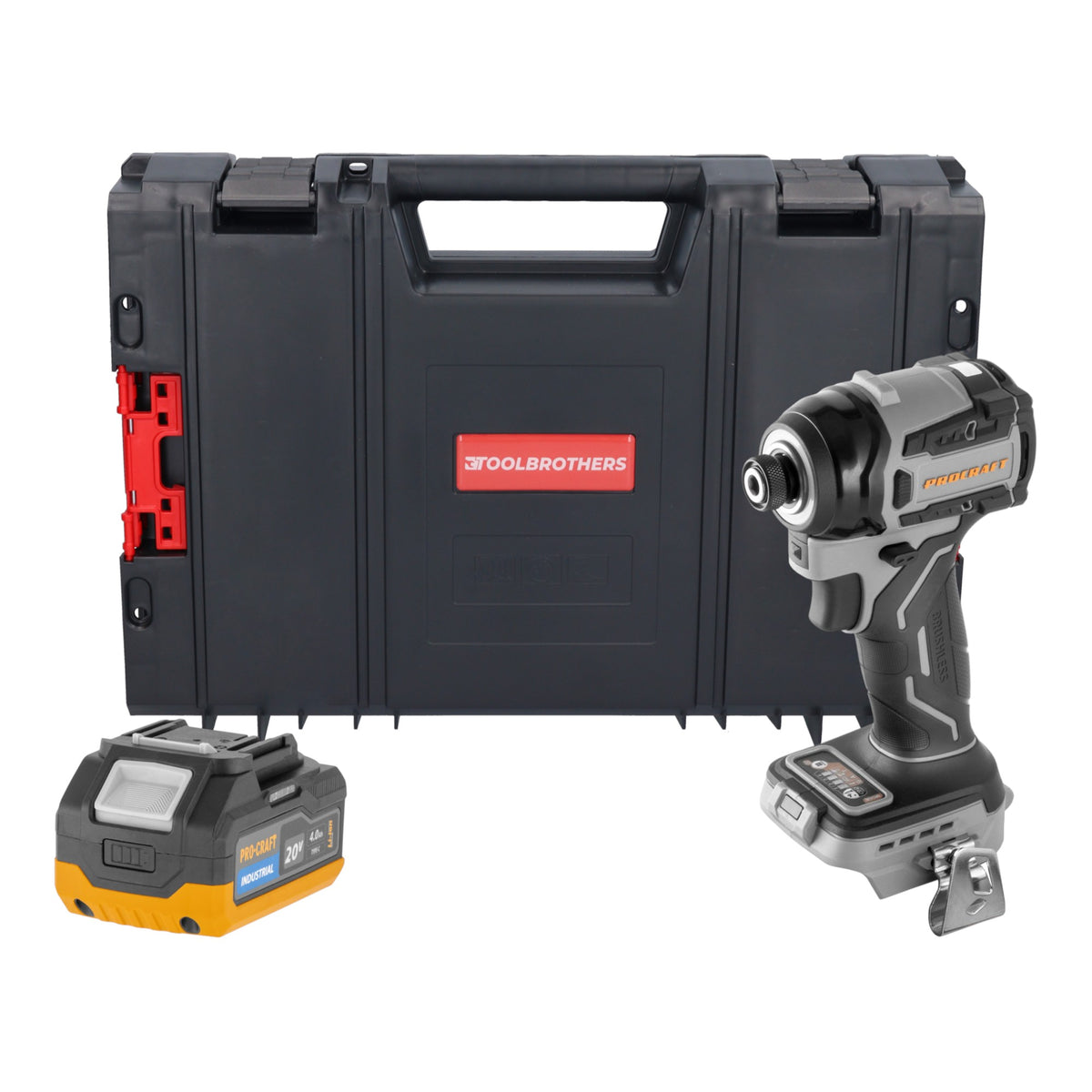 Procraft ID20Abb Clé à choc sans fil 20 V 180 Nm 1/4" Solo - sans batterie, sans chargeur