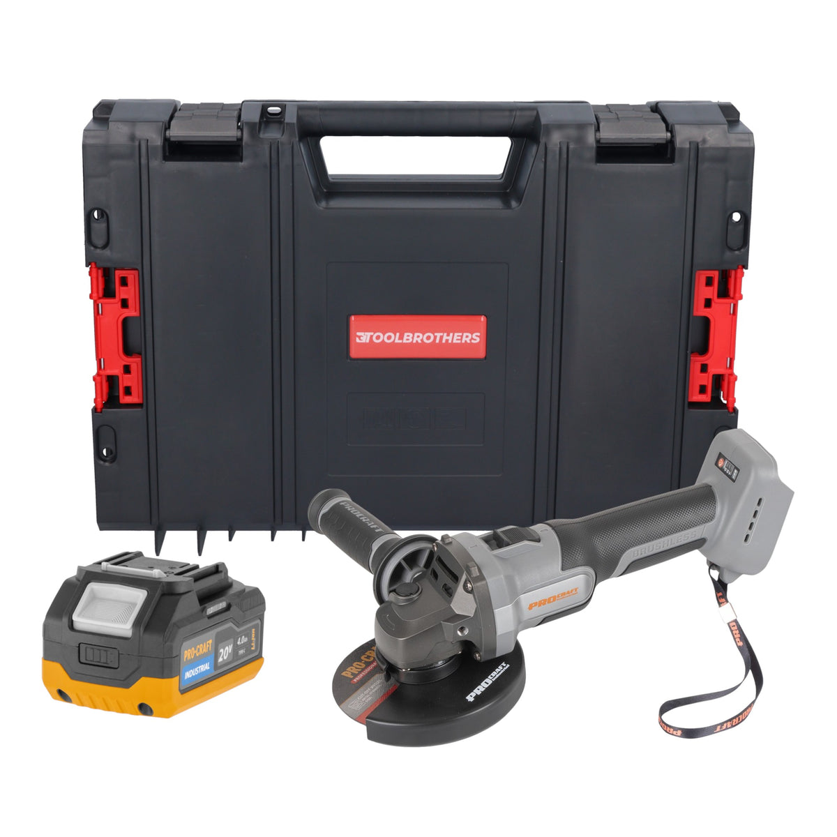 Meuleuse d'angle sans fil Procraft Industrial AG125Abb 20 V 125 mm Brushless Solo - sans batterie, sans chargeur
