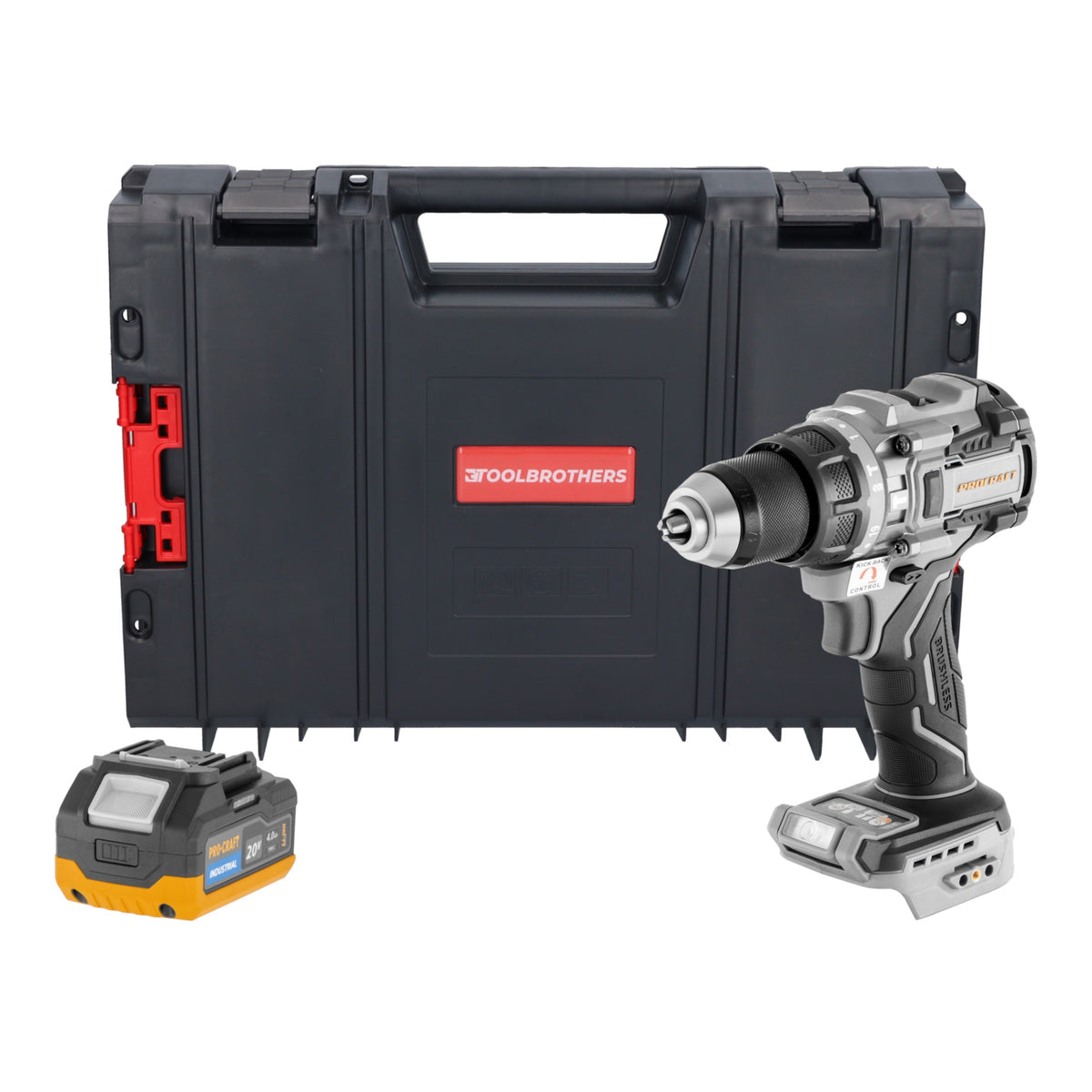 Perceuse-visseuse à percussion sans fil ProCraft Industrial CD20C-BB 20 V 120 Nm Brushless Solo - sans batterie, sans chargeur