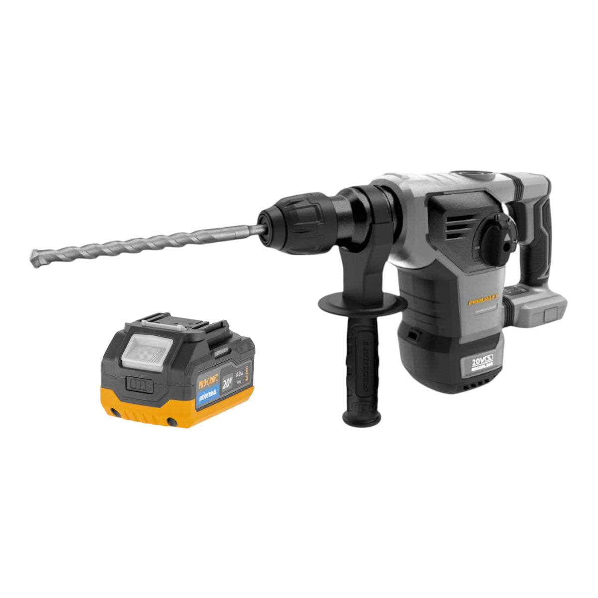 Marteau combiné sans fil Procraft Industrial HD20B-BB 20 V 5 J SDS plus Brushless Solo - sans batterie, sans chargeur