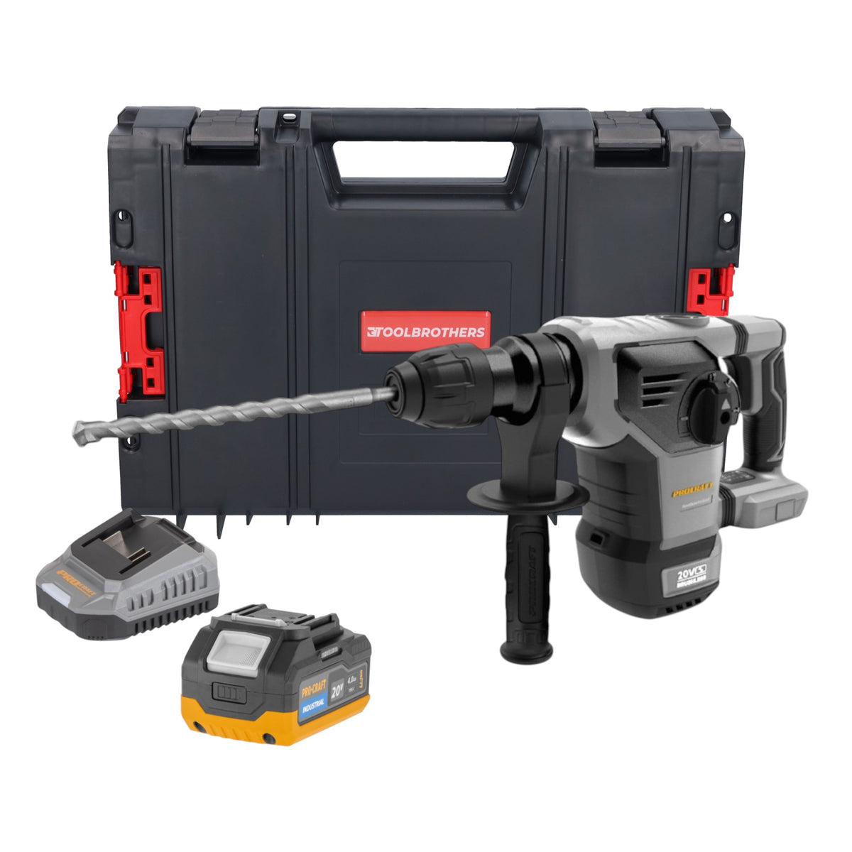Marteau combiné sans fil Procraft Industrial HD20B-BB 20 V 5 J SDS plus Brushless Solo - sans batterie, sans chargeur