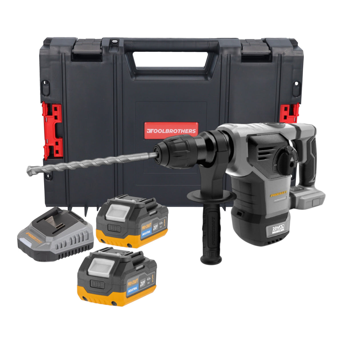 Marteau combiné sans fil Procraft Industrial HD20B-BB 20 V 5 J SDS plus Brushless Solo - sans batterie, sans chargeur