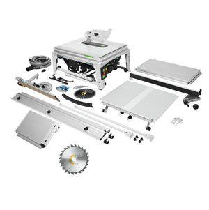 Festool TKS 80 EBS Set Scie circulaire de table 254 mm 2200W + Lame de scie circulaire Panther PW24 (575828) (575974)