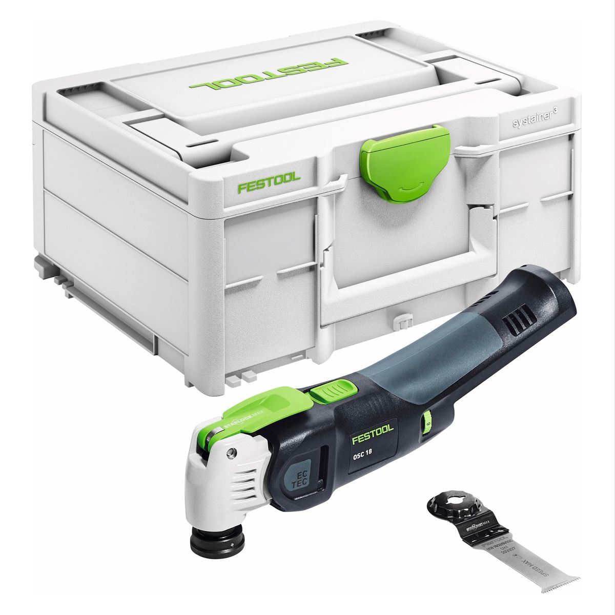 Festool VECTURO OSC 18 E-Basic Oscillateur sans fil 18 V Starlock Max ( 576591 ) Brushless + systainer - sans batterie, sans chargeur ( successeur de 574848 )