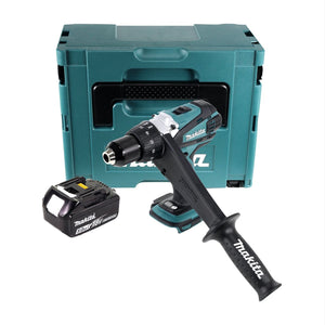 Makita DDF 458 T1J Perceuse visseuse sans fil 18 V 91 Nm + Batterie 5 Ah + Makpac - sans chargeur