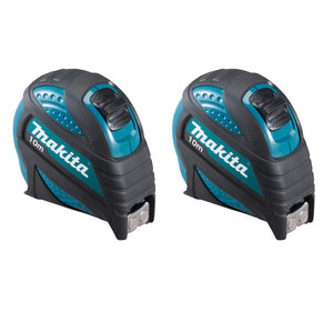 Makita B-57168 Mètre ruban 10 m Mètre ruban avec crochet magnétique - 2 pièces