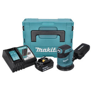 Makita DBO 180 RG1J Ponceuse excentrique sans fil 18 V - 125 mm + 1x Batterie 6,0 Ah + Chargeur + Makpac