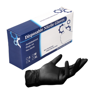 Gants jetables en nitrile en boîte distributrice - 100 pièces taille S / petit - non stérile