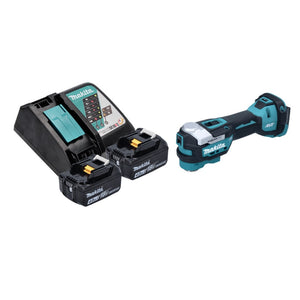 Makita DTM52RM Outil multifonctions sans fil Starlock Max Brushless 18V + 2x Batteries 4,0Ah + Chargeur