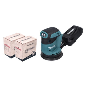 Makita DBO 180 Z Ponceuse excentrique sans fil 18 V - 125 mm + 2x Sets de ponçage Toolbrothers TURTLE - sans batterie, sans chargeur