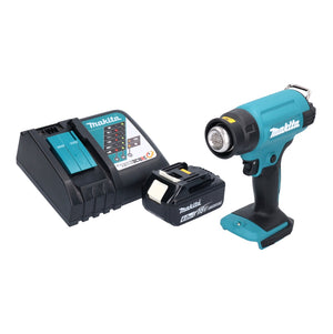 Makita DHG 180 RG1 Pistolet à air chaud sans fil 550°C 18V + 1x Batterie 6,0 Ah + Chargeur