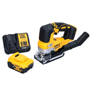 DeWalt DCS 334 P1 Scie sauteuse pendulaire sans fil Brushless 18V + 1x Batterie 5,0Ah + Chargeur
