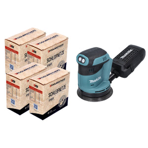 DBO 180 Z Ponceuse excentrique sans fil 18 V 125 mm + 4x Toolbrothers SPIDER Set d'abrasifs - sans batterie, sans chargeur, idéal pour le bricolage, ponçage, boîte à poussière fixe