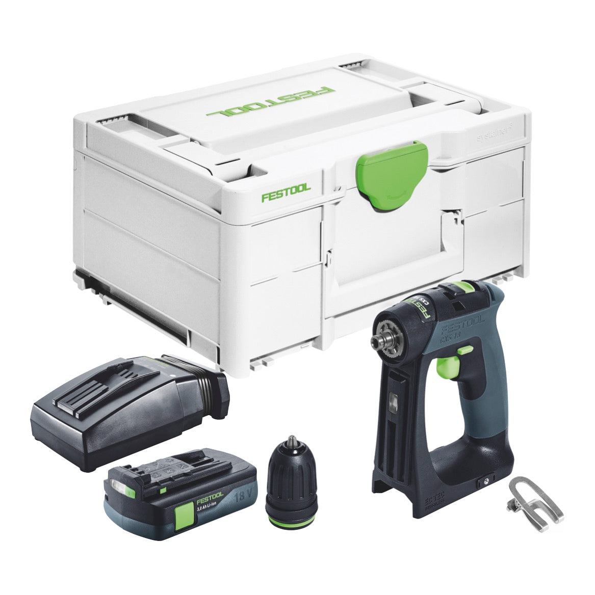 Festool CXS 18 Perceuse-visseuse sans fil 18 V 40 Nm Brushless + 1x batterie 3,0 Ah + chargeur + Systainer