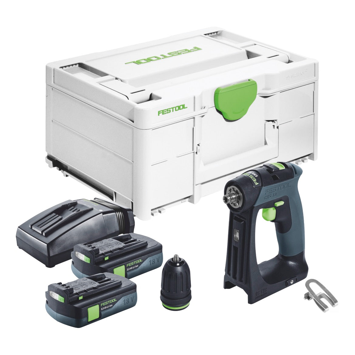Festool CXS 18 Perceuse-visseuse sans fil 18 V 40 Nm Brushless + 2x batterie 3,0 Ah + chargeur + Systainer