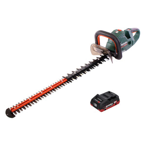 Metabo HS 18 LTX BL 75 Taille-haie sans fil 18 V 75 cm Brushless + 1x batterie 4,0 Ah - sans kit de chargement