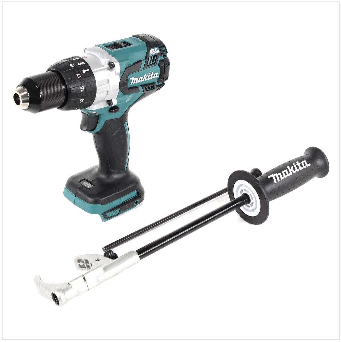 Makita DHP 481 Z Perceuse visseuse à percussion sans fil 18V Brushless 115 Nm Solo - sans batterie, sans chargeur, sans coffret