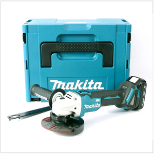 Makita DGA 504 Y1J 18 V Meuleuse sans fil Ø 125 mm avec boîtier MAKPAC + 1x Batterie BL 1815 N 1,5 Ah