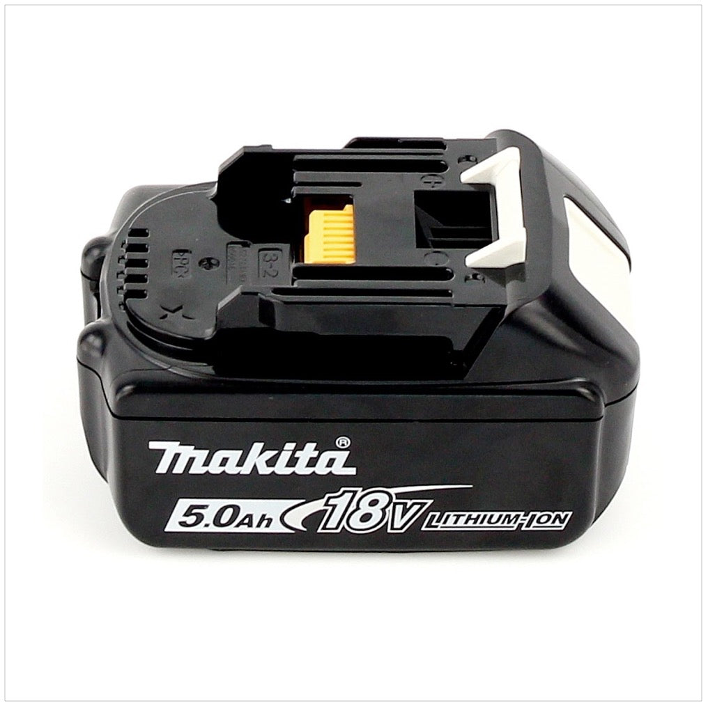 Makita BL 1850 B Batterie Li-Ion avec témoin de charge LED 18V - 5 Ah - Successeur du modèle 196672-8 (197280-8 / 632f15-1)