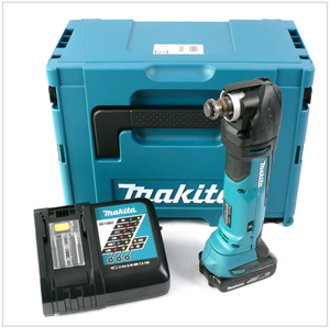Makita DTM 51 Kit RY1J Découpeur-ponceur multifonctions sans fil 18V avec boîtier MAKPAC inclus 1 x 1.5 Ah battery 1.5 + chargeur