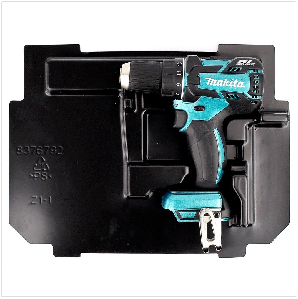 Makita DDF 480 ZE Perceuse visseuse sans fil 18 V, sans balai + Insert