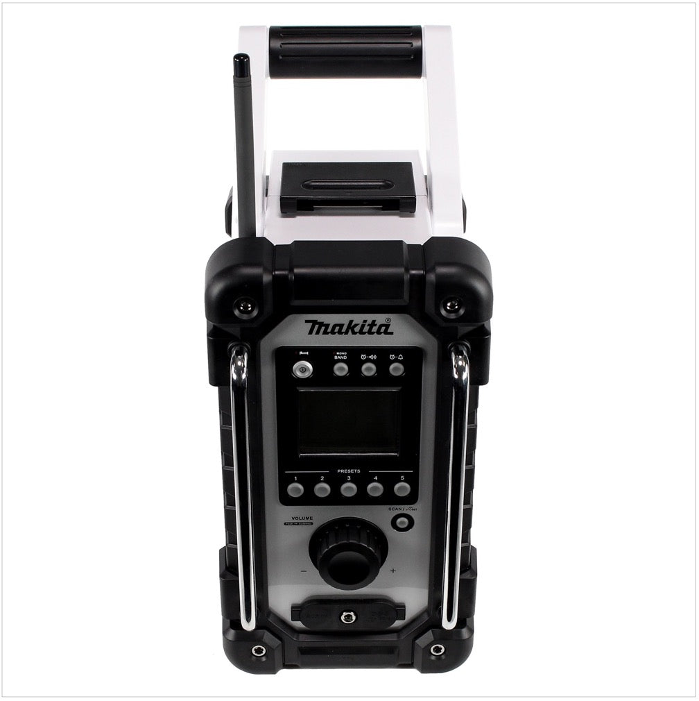 Makita DMR 107 ZW 7,2 - 18 V Radio de chantier Blanc Solo - sans Batterie ni Chargeur