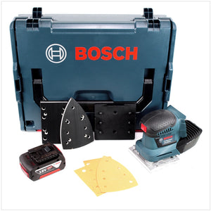 Bosch GSS 18V-10 Ponceuse vibrante sans fil 18V + 1x batterie 5,0Ah + L-Boxx - sans chargeur