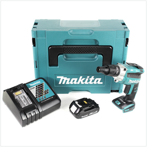 Makita DFS 251 Y1J-D Visseuse pour cloisons sèches 18 V Li-Ion Brushless en Makpac avec 1x BL1815N 1,5 Ah batterie et chargeur DC18RC