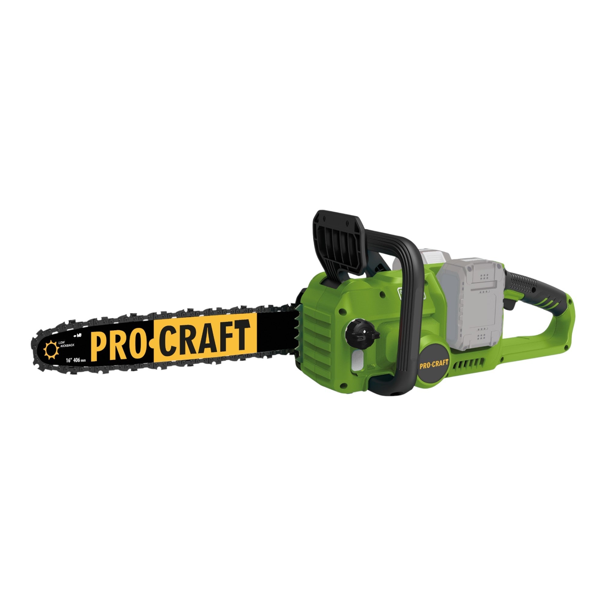 Procraft PCA42/2 Akku Kettensäge 40 V ( 2x 20 V ) 406 mm Brushless Solo - ohne Akku, ohne Ladegerät