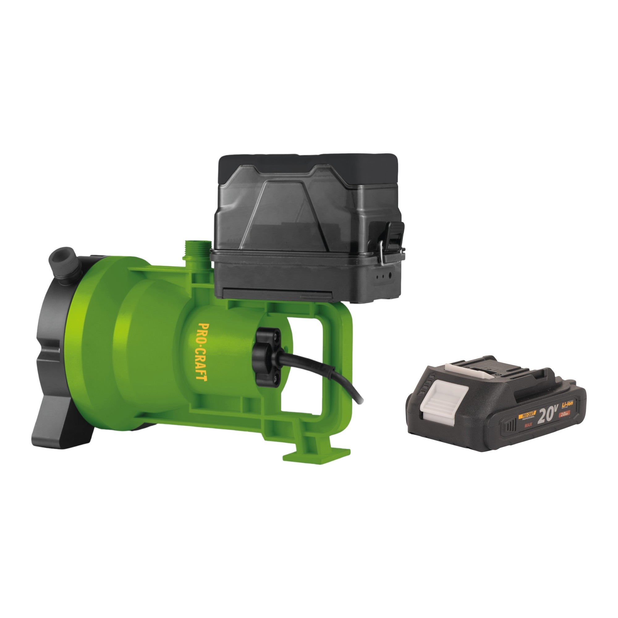 Procraft CPN21bb Akku Tauchpumpe 20 V 3200 l/h + 1x Akku 2,0 Ah - ohne Ladegerät