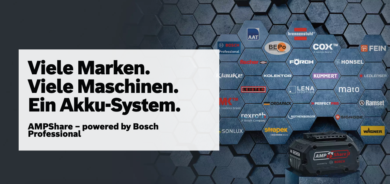 🔋 AMPShare: Das steckt hinter der Bosch Akku-Allianz