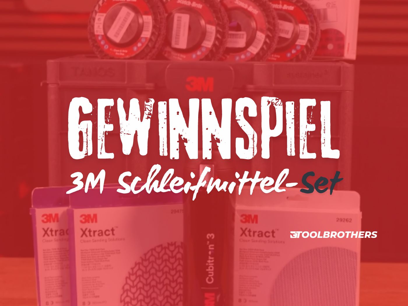 Gewinnspiel: 3M Schleifmittel-Set im Systainer!