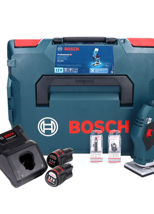 Bosch GKF 12V-8 Professional Akku Kantenfräse 12V + 2x Akku 3,0 Ah + Ladegerät + L-Boxx - Toolbrothers